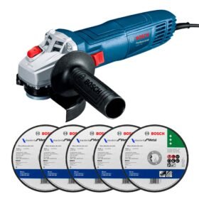 Amoladora Esmeril Angular 4.5" Bosch GWS 700 4-1/2" 710W + 5 Discos