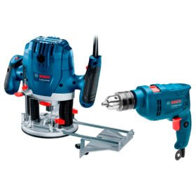 Taladro GSB 550 Bosch + Fresadora GOF 130