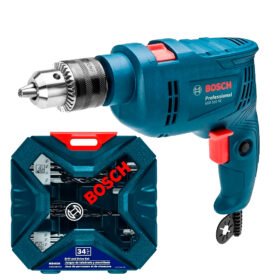 Taladro Percutor Bosch GSB 550 RE 550w + 34 Accesorios