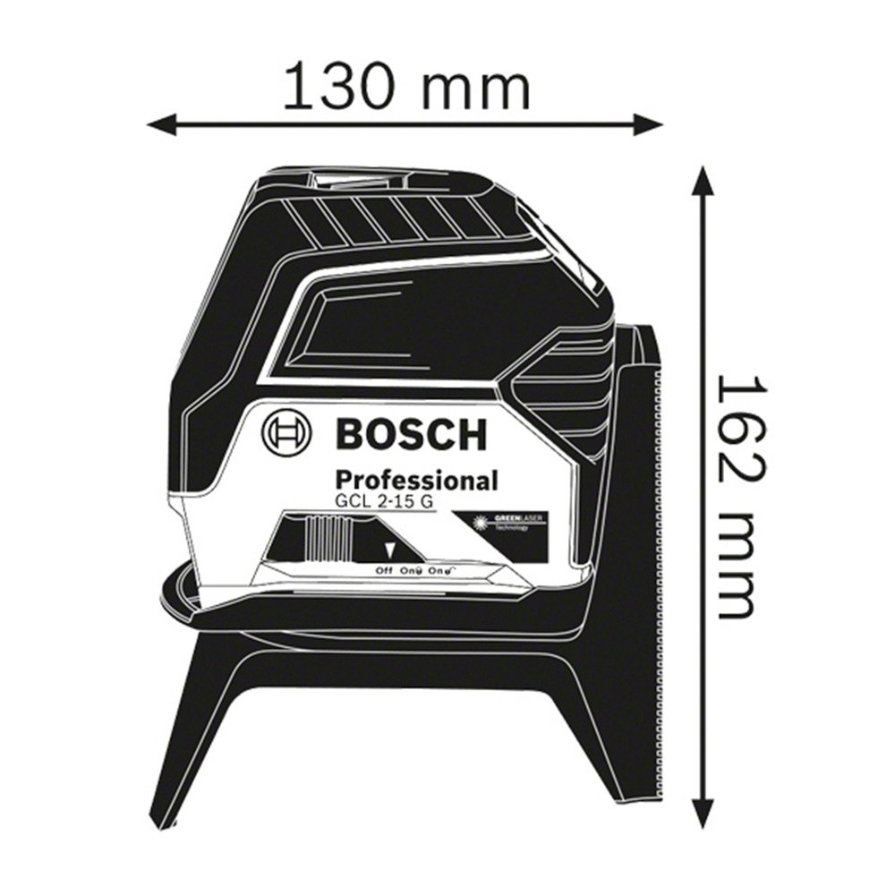 GCL 2-15 G Nivel Laser Verde Bosch Combinado 15 metros