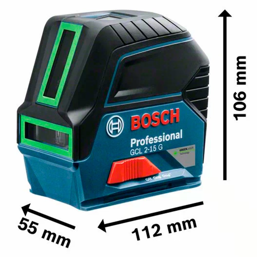 GCL 2-15 G Nivel Laser Verde Bosch Combinado 15 metros
