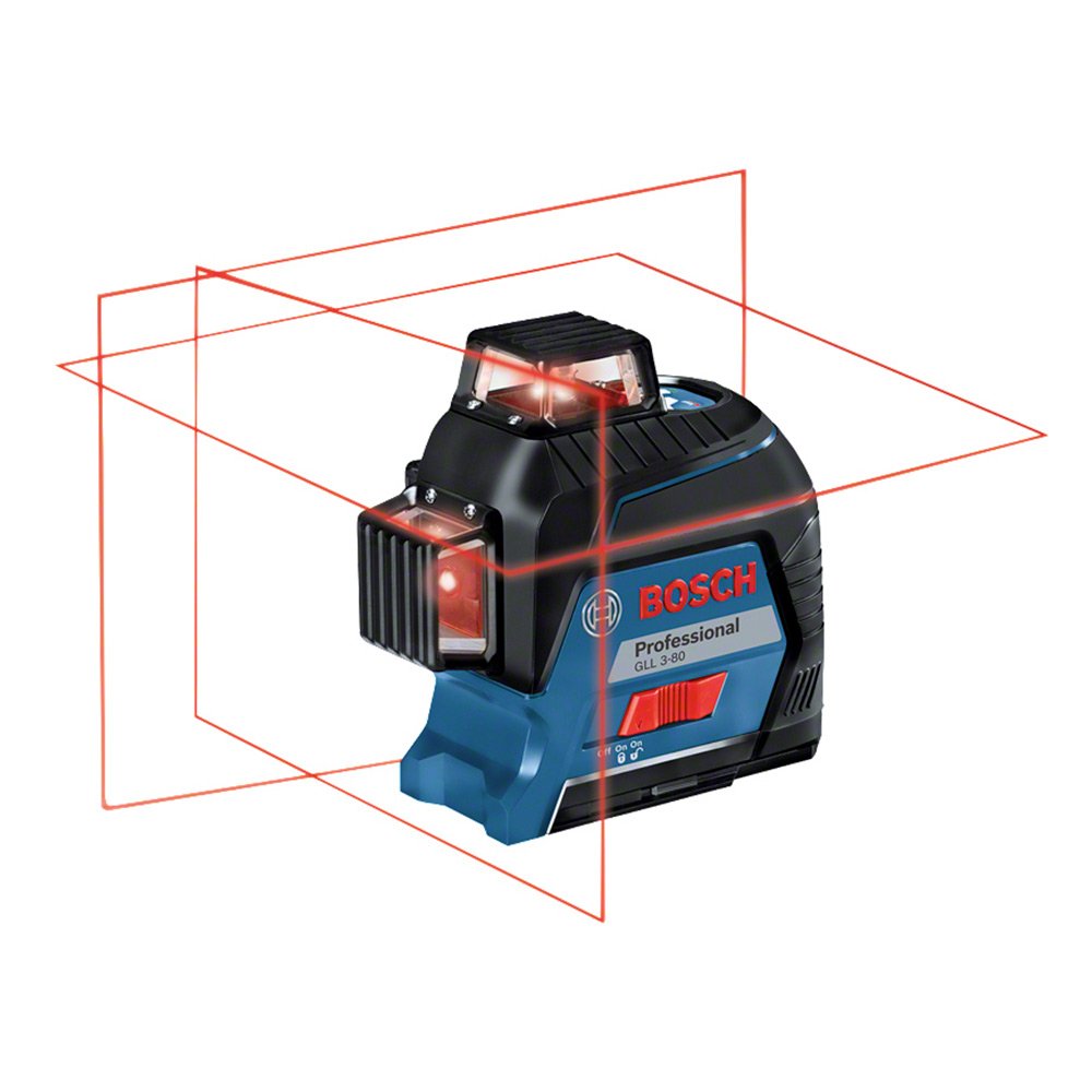 GLL 3-80 Nivel Laser Rojo Bosch 12 Lineas