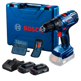 Taladro Atornillador Percutor 1/2" Bosch GSB 180 LI 54 Nm + Kit Accesorios