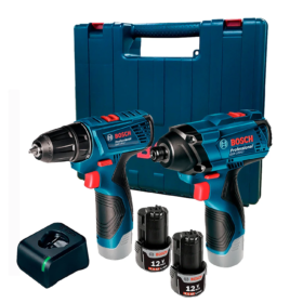 Taladro Atornillador 3/8" GSR 120 + Impacto 1/4" GDR 120 Bosch 12V