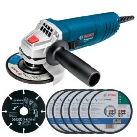 Amoladora Bosch Gws 850 850W + Disco Multiwheel + 6 Discos