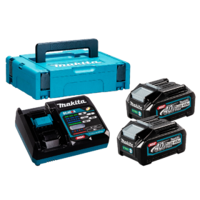 Kit Set Makpac Makita XGT (2x40V) 4Ah BL4040 + Cargador Rápido DC40RA + Maleta