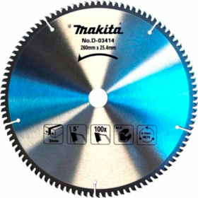 Disco Sierra Circular para Aluminio 10" Makita D-03414 100 Dientes